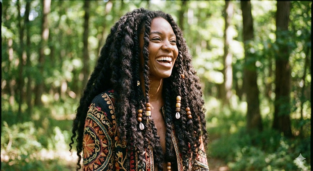 coiffure pour cheveux afro long